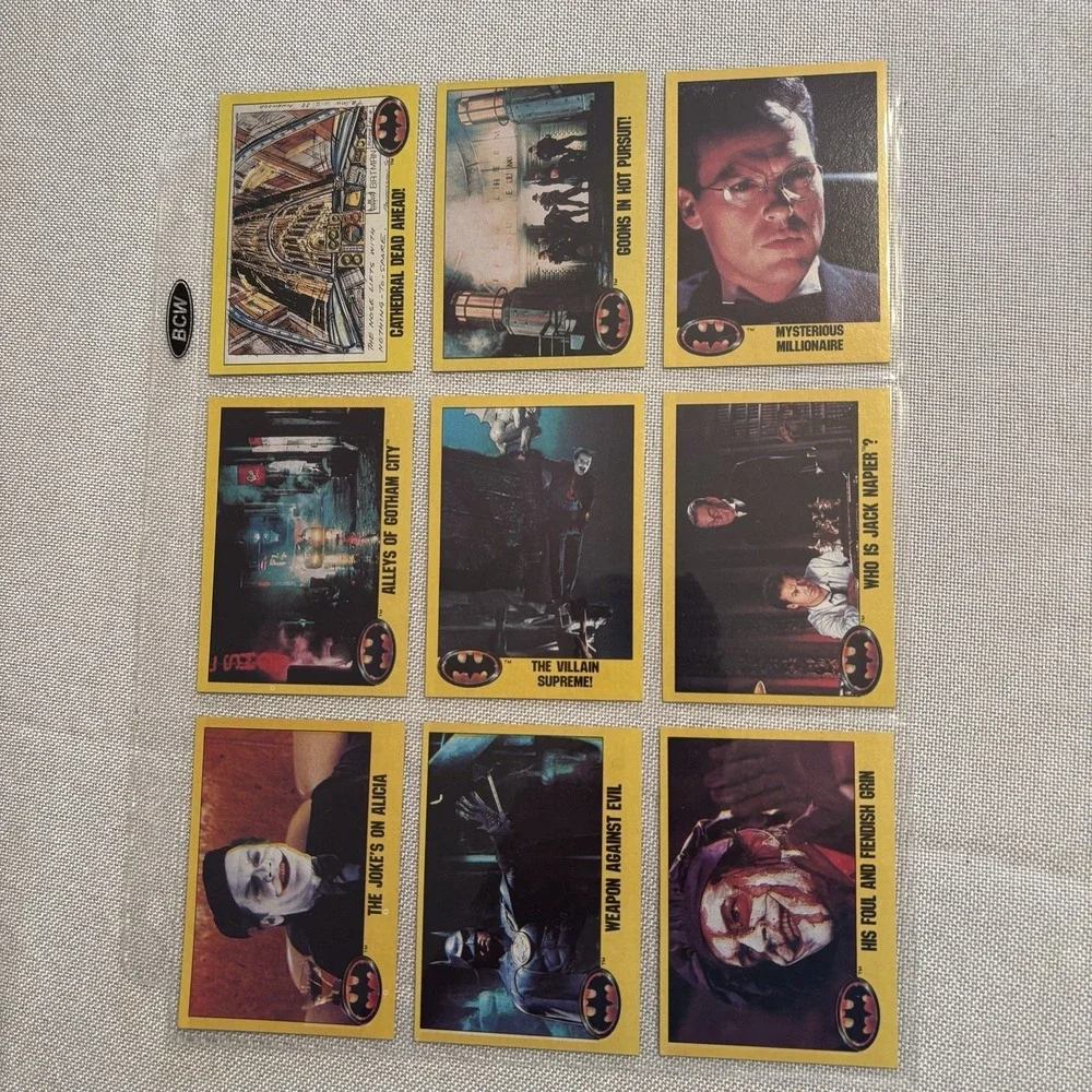 1989 Topps Batman Movie Picture Cards Series 2 Complete Set with 22 Stickers‎